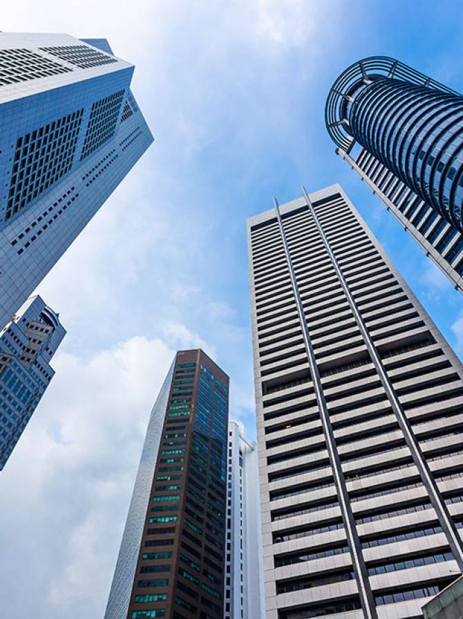 the-top-of-a-tall-building-with-a-beautiful-sky-copy-space-background the-top-of-a-tall-building-with-a-beautiful-sky-copy-space-background